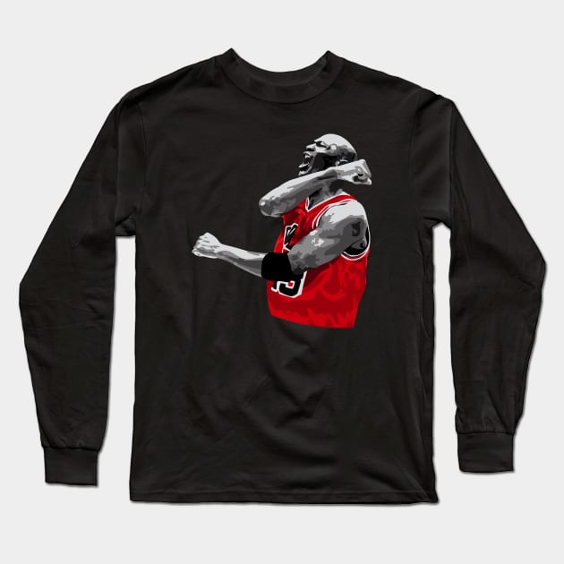 Michael Jordan Long Sleeve T-Shirt by leondesignsau